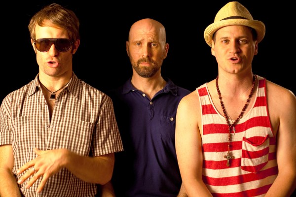 DO I SOUND GAY - 2015 FILM STILL - Fantasy Sequence, David on Fire Island Train - Photo Credit: IFC Films